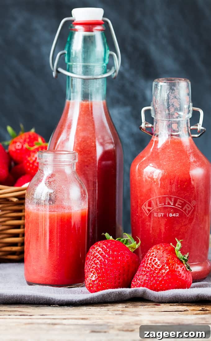 Homemade Strawberry Sauce Recipe for Desserts and Toppings 2 Simple Strawberry Sauce - use on ice cream, in popsicles, on granola - you can even use it as cordial.
