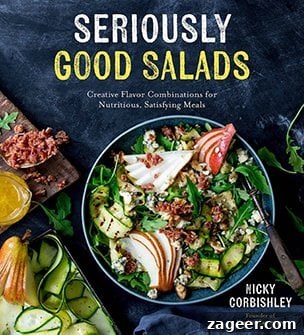 Lemon-Dill Salmon Orzo Pasta Salad for Weeknight Meals 4 Book cover of Seriously Good Salads book by Nicky Corbishley