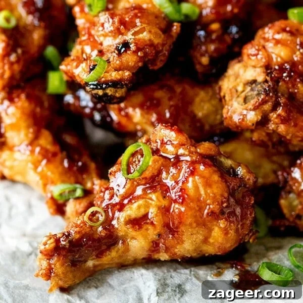 Crispy Buffalo Chicken Spring Rolls with Blue Cheese Dip 11 Sticky AND Crispy Asian Chicken Wings