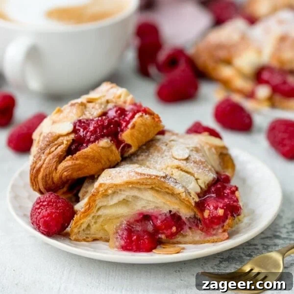 Raspberry White Chocolate Loaf Cake Recipe for Moist Dessert 13 Looking for a breakfast treat? These Raspberry and Almond Croissants, filled and topped with frangipane are the best! A great Christmas breakfast!
