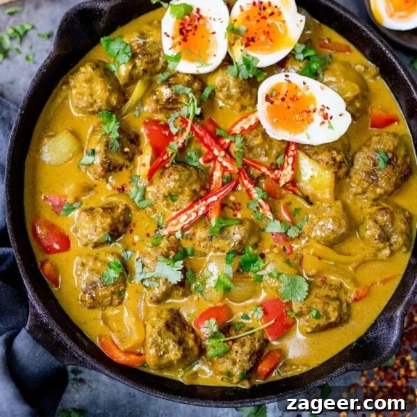 Authentic Chinese-Style Chicken Curry Recipe for Weeknights 5 Meatballs with a Chinese Curry Sauce