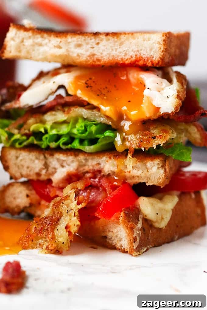 Crispy BLT with Homemade Hash Browns Recipe 2 The Ultimate BLT with homemade hashbrown - this is breakfast and lunch in one meal!