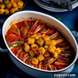 Creative Easter Dinner Menu Ideas for a Memorable Celebration 17 Ratatouille with feta croutons