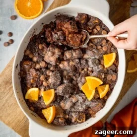 Creative Easter Dinner Menu Ideas for a Memorable Celebration 31 Chocolate orange bread and butter pudding