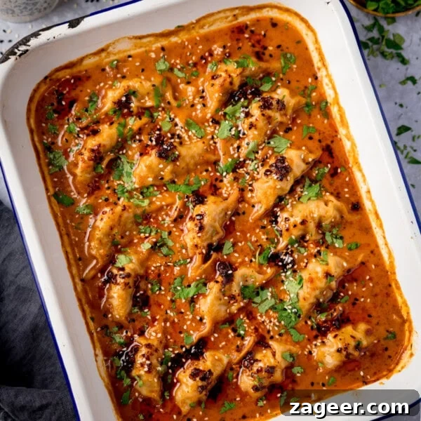 Homemade Thai Yellow Curry with Fish Recipe 6 Baked dumplings topped with a spicy orange curry sauce.
