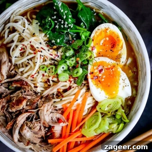 Spicy Pork Curry Ramen Recipe for Bold Flavor 7 Spicy Pork Ramen in a white bowl