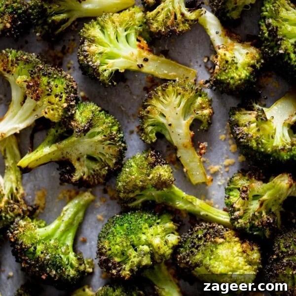 Crisp Asian Cucumber Salad with Sesame Ginger Dressing 10 Roasted broccoli with garlic on a white tray