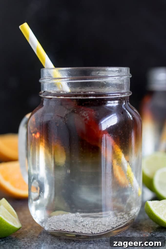 Frozen Spiced Rum Float Recipe for Summer Cocktails 3 Spiced Rum Float with Lemon Sorbet - a wickedly good drink for the weekend!