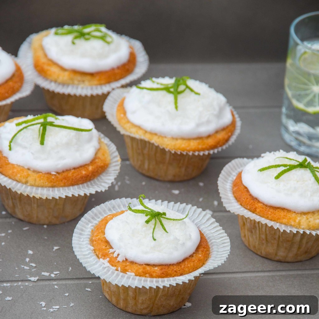 Coconut Lime Cupcakes (Gluten-Free Recipe) 4 Gluten Free coconut lime cupcakes