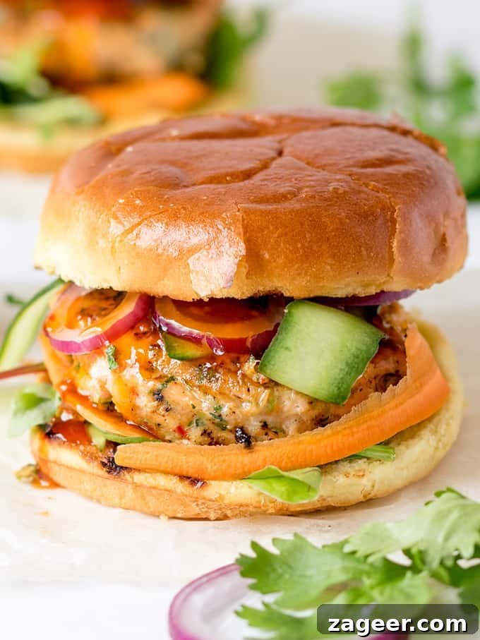 Thai-style fish burgers with sweet chilli sauce - really simple to make and they taste amazing!