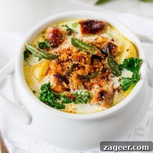 Creamy Sausage and Sage Soup with Buttered Breadcrumb Topping 5 Soup photo