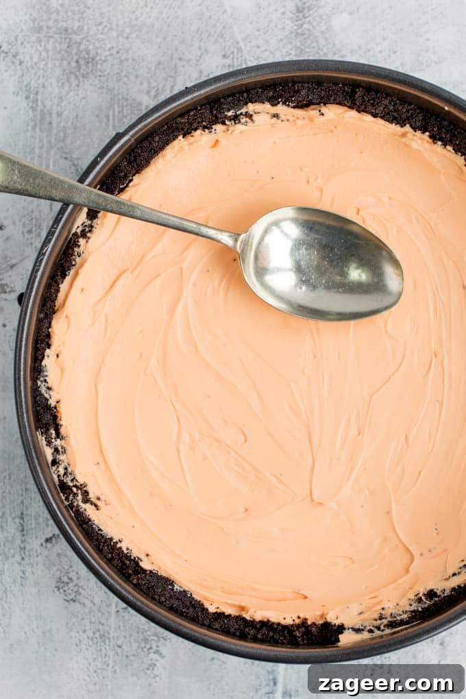 Decadent Chocolate Orange No-Bake Cheesecake Recipe 4 This Chocolate Orange No-Bake Cheesecake is rich, creamy and delicious! Made with an Oreo crust, and topped with chocolate ganache!