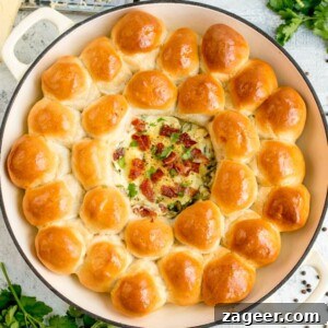 Creamy Spinach and Bacon Dip with Crispy Dough Balls 5 Dough Balls with Creamy Spinach and Bacon Dip - great for parties, BBQs or a family lunch where everyone can dig in!