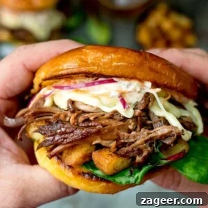 Smoky Brisket Sandwich with Garlic Sautéed Potatoes & Coleslaw 6 This Brisket Sandwich with garlic saute potatoes and homemade coleslaw is proper man-food - perfect for Father's day!
