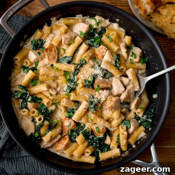 Classic Slow-Cooked Beef Ragu Recipe for Pasta and Polenta 13 Creamy rigatoni alfredo with chicken and kale