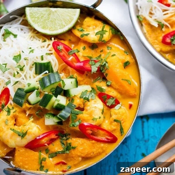 Spicy Chicken Power Bowl with Avocado & Lime Rice 11 This Prawn and Mango Curry Noodle Bowl is fresh, fragrant and spicy!