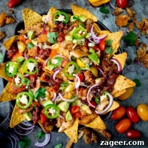 Crispy Turkey Nachos with Melted Cheese and Jalapeños 4 Crispy Turkey Nachos