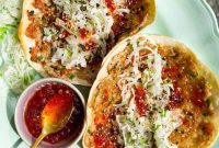 Smash Chicken Tacos with Sweet Chili Sauce